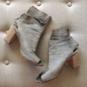 Free People Peep Toe Booties